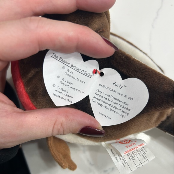 Rare Beanie Babie Early with date error, spelling and gramma error, stamp tush - Picture 6 of 6
